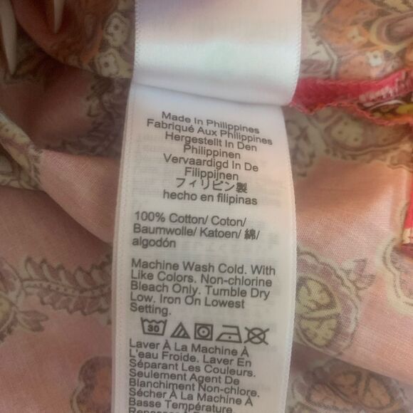 J Crew Collection NEW Tie-Waist Cotton Poplin Dress in Ratti® Pink Blooms Print - Picture 14 of 14